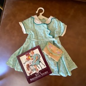 American girl kit’s birthday dress and clutch